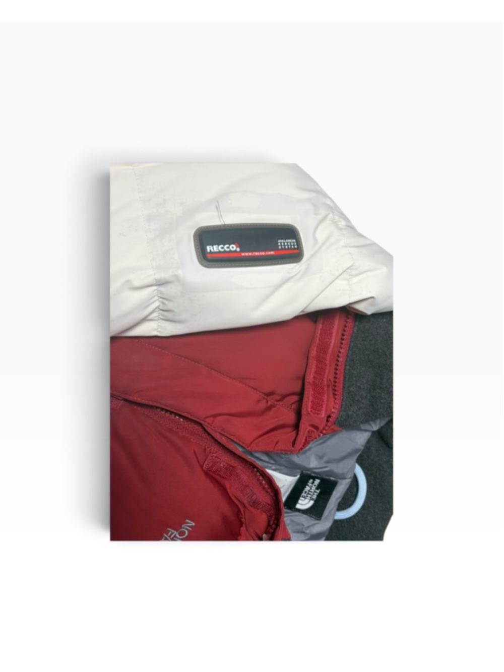 The North Face 600 Down Ski Jacket Fur Hood Burgundy White Vintage Puffer S - Picture 8 of 11